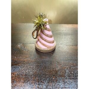 Bath & Body Works Birthday Pink‎ Party Hat PocketBac Holder Gold Glitter